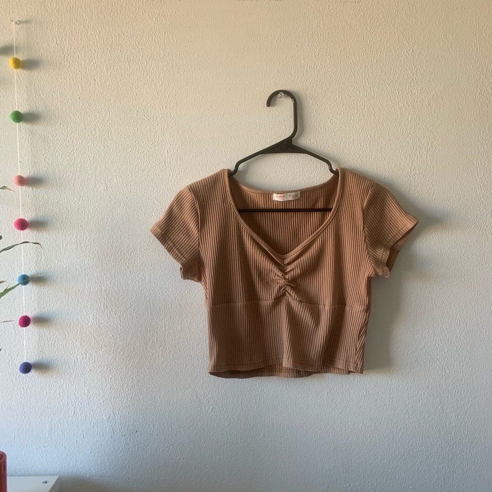 Romwe Brown Top